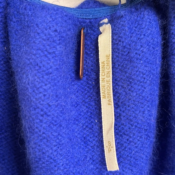 free people| Decorated Open Back Babydoll Sweater  sz Small - Picture 4 of 6